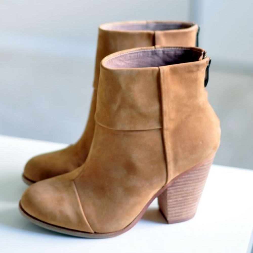 Vince Camuto Hadley Tan Suede Ankle Boots